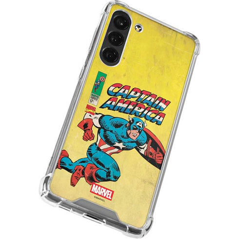 Marvel Classic Comics Captain America Galaxy S24 FE Clear Case